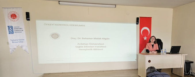 Ardahan Denetimli Serbestlik Müdürlüğü tarafından yükümlülere yönelik düzenlenen "Öfkeyi Kontrol Edebilmek" semineri…